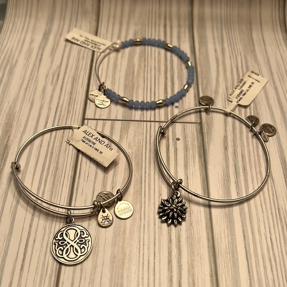 Alex and Ani 3 Bracelet Bundle